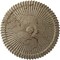 Ekena Millwork Shakuras Ceiling Medallion (Fits Canopies up to 5"), Hand-Painted Gobi Desert Crackle, 24"OD x 3"P CM24SHGDC - alternate 1